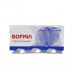 Вормил (аналог Альдазол, Альбендазол) жевательные таблетки 400 мг N3 в Барнауле и области фото
